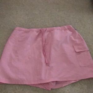 Pink golf skirt